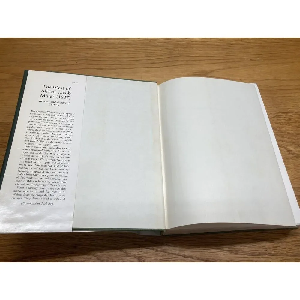 THE WEST OF ALFRED JACOB MILLER‎ By Ross. C. Marvin - Hardcover